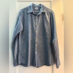 Uniqlo Blue Floral Shirt